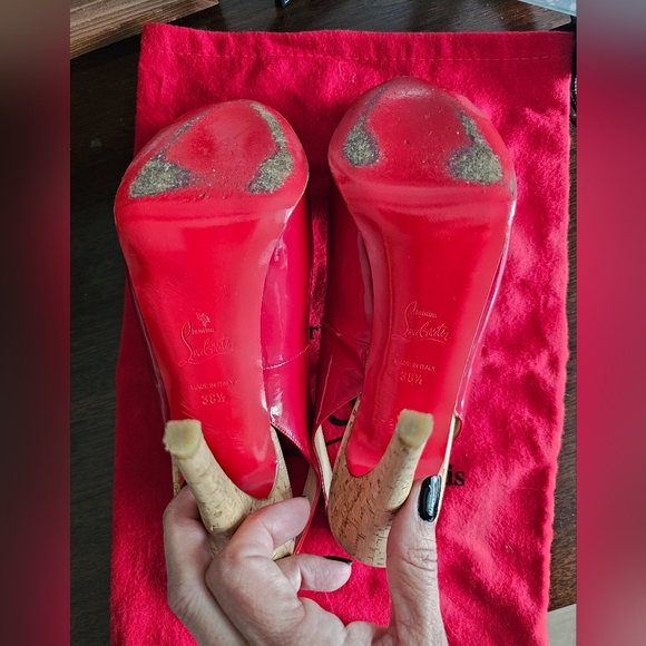 Louboutin Prive sling back heels - Picture 4 of 11